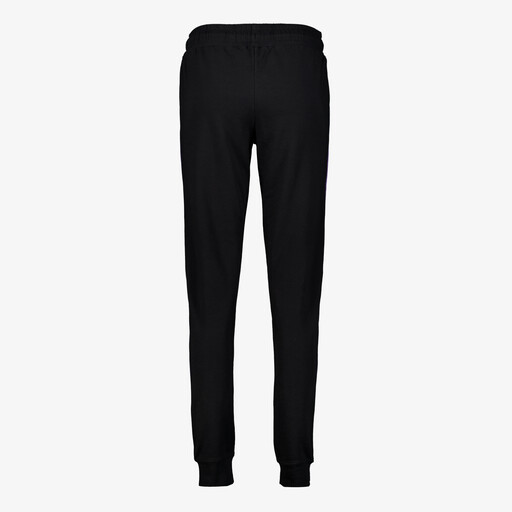 Dames trainingsbroek met paars roze biezen zwart