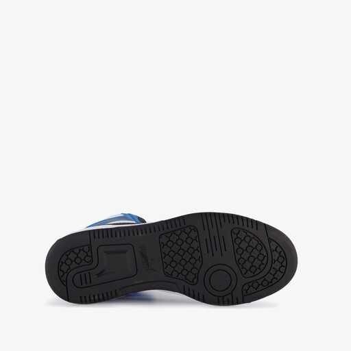 Rebound V6 Mid hoge jongens sneakers blauw wit
