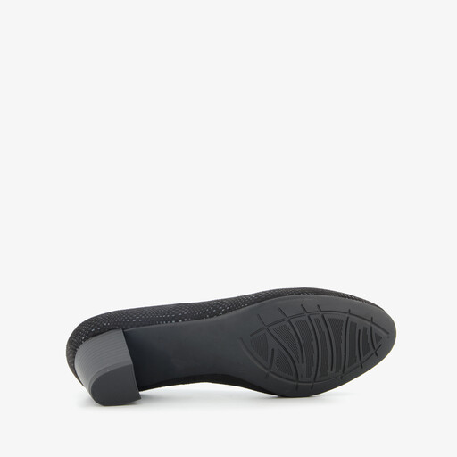 Dames pumps met H leest zwart