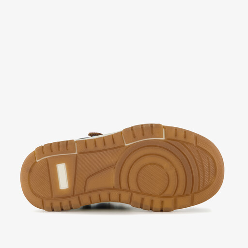 Hoge jongens sneakers bruin blauw