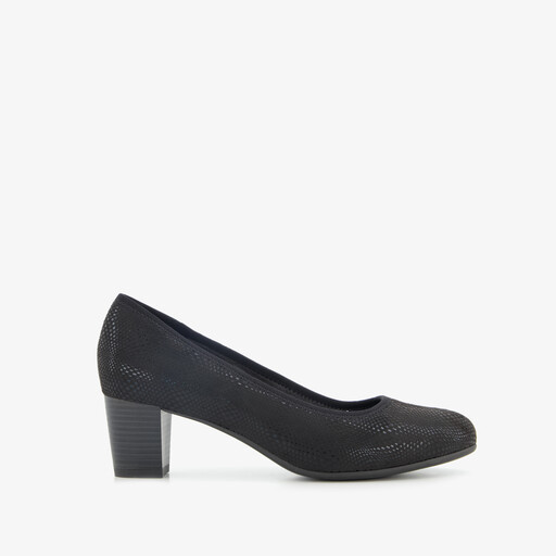 Dames pumps met H leest zwart