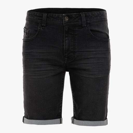 Heren denim short zwart