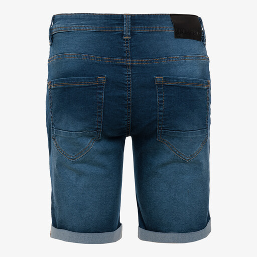 Heren denim short donkerblauw