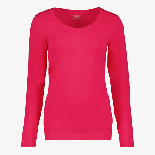 Dames shirt met lange mouwen roze