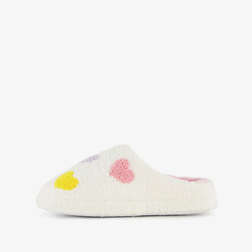 Dames pantoffels multicolor met hartjes