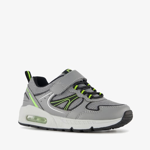 Jongens sneakers met airzool grijs groen