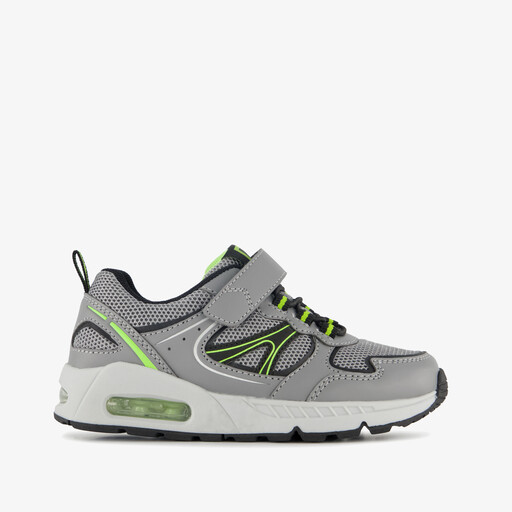 Jongens sneakers met airzool grijs groen