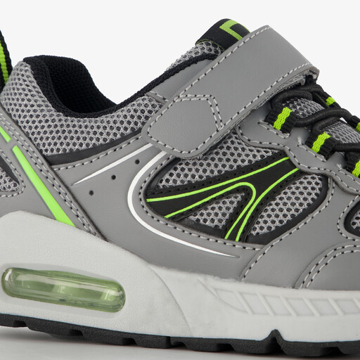 Jongens sneakers met airzool grijs groen