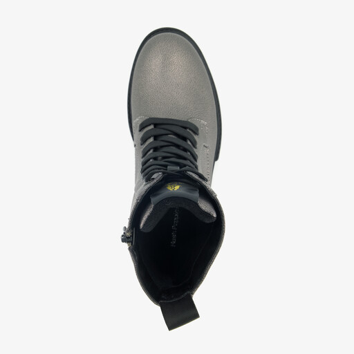 Dames veterboots zilver
