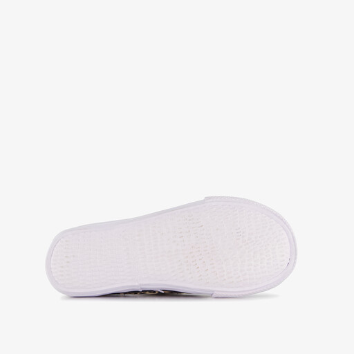 Kinder gymschoenen met panterprint beige