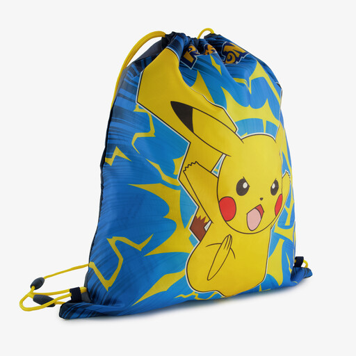 Pokemon kinder gymtas blauw geel