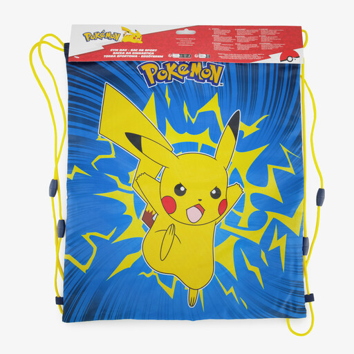 Pokemon kinder gymtas blauw geel