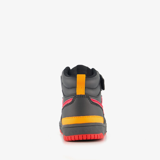 Hoge jongens sneakers zwart rood