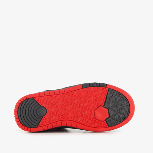 Hoge jongens sneakers zwart rood