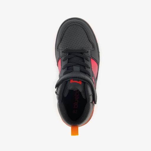 Hoge jongens sneakers zwart rood