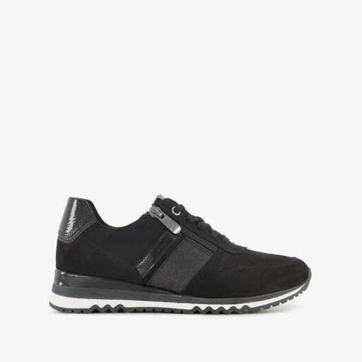 Dames sneakers met lak zwart
