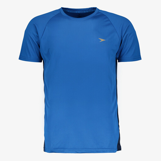 Heren voetbal T-shirt blauw