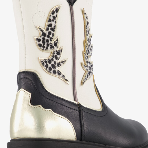 Meisjes western laarsjes zwart wit