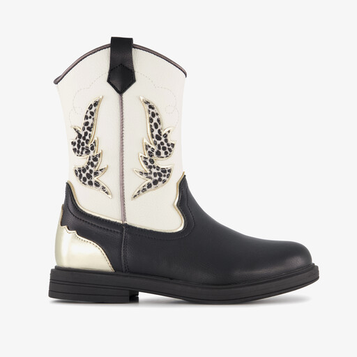 Meisjes western laarsjes zwart wit