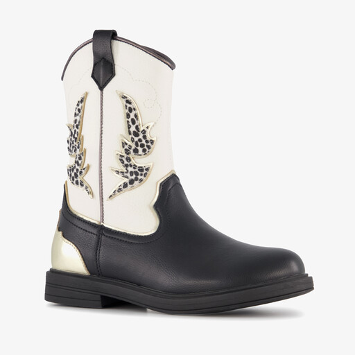 Meisjes western laarsjes zwart wit