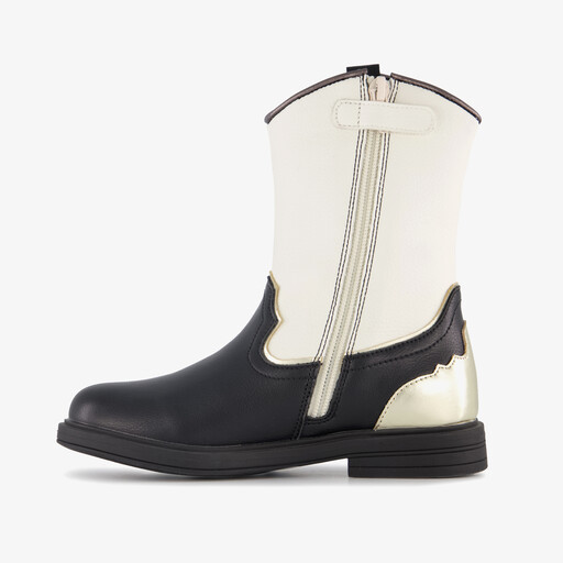 Meisjes western laarsjes zwart wit