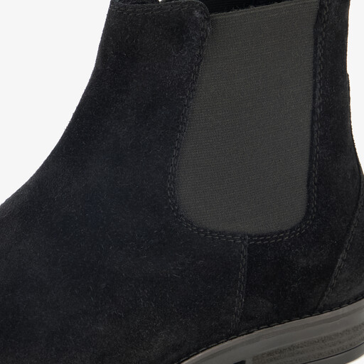 Suede heren Chelsea boots zwart