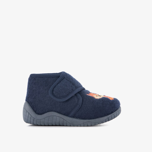 Kinder pantoffels met vosje blauw