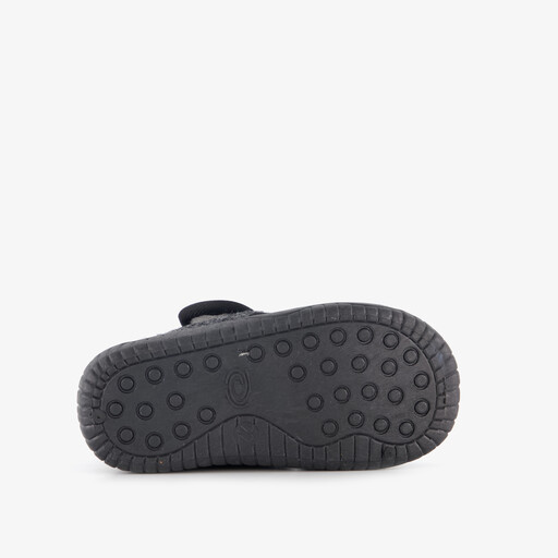 Jongens pantoffels met gele truck grijs