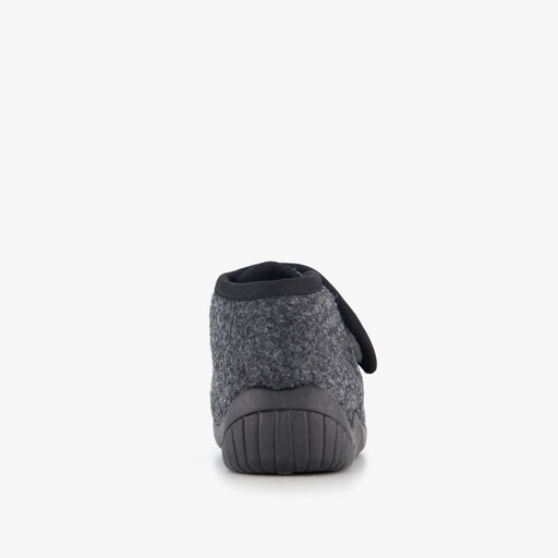 Jongens pantoffels met gele truck grijs