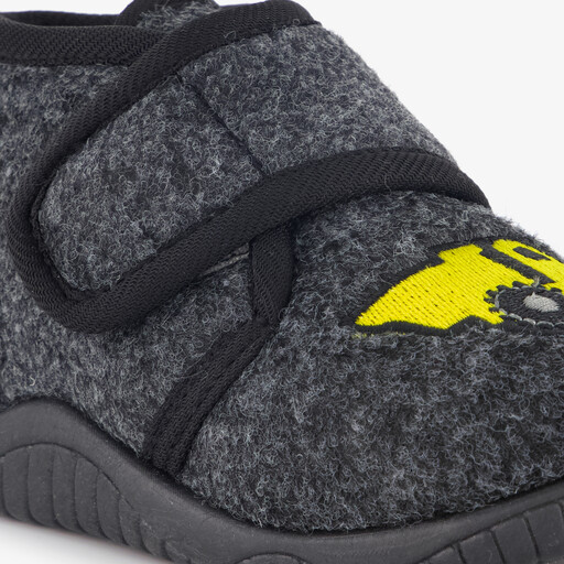 Jongens pantoffels met gele truck grijs