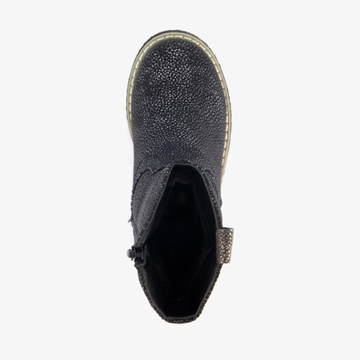 Meisjes western boots met glitters zwart
