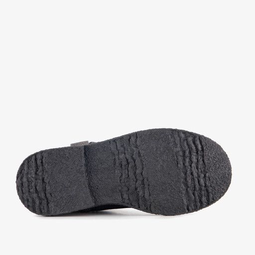 Meisjes western boots met glitters zwart