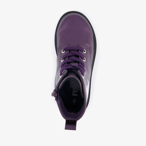 Meisjes veterboots paars
