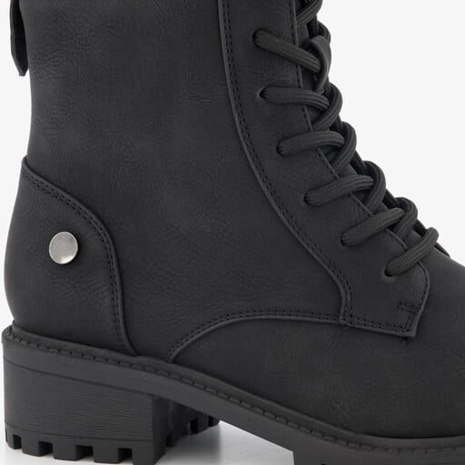 Dames veterboots zwart