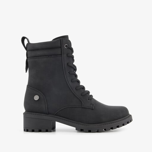 Dames veterboots zwart