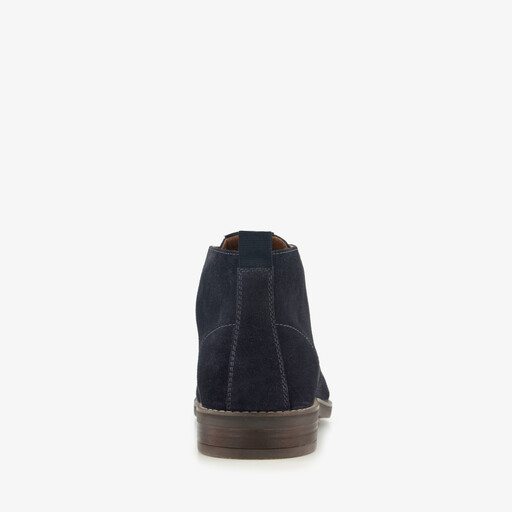 Van Beer leren heren veterschoenen blauw