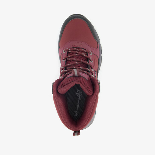 Hoge dames wandelschoenen bordeauxrood cat. A B