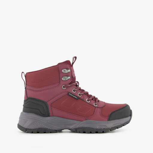 Hoge dames wandelschoenen bordeauxrood cat. A B