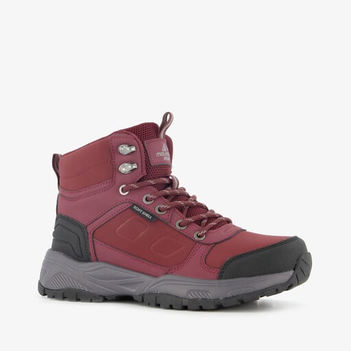 Hoge dames wandelschoenen bordeauxrood cat. A B