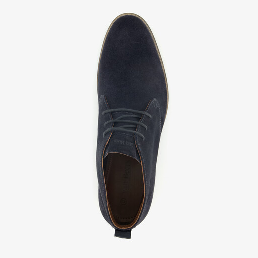 Van Beer leren heren veterschoenen blauw