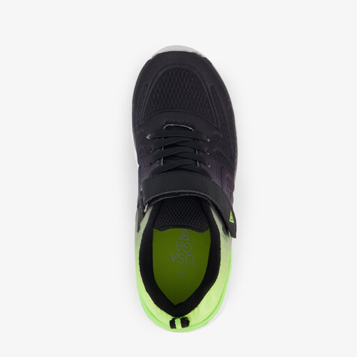 Kinder sportschoenen zwart geel