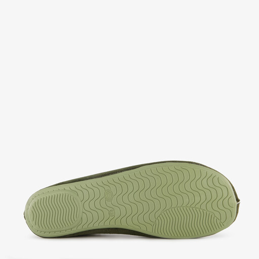 Gevoerde dames pantoffels groen