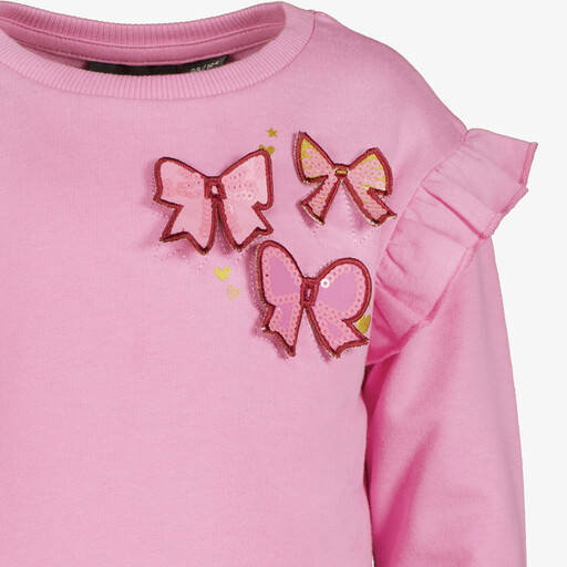 Meisjes sweaters met vlinders roze
