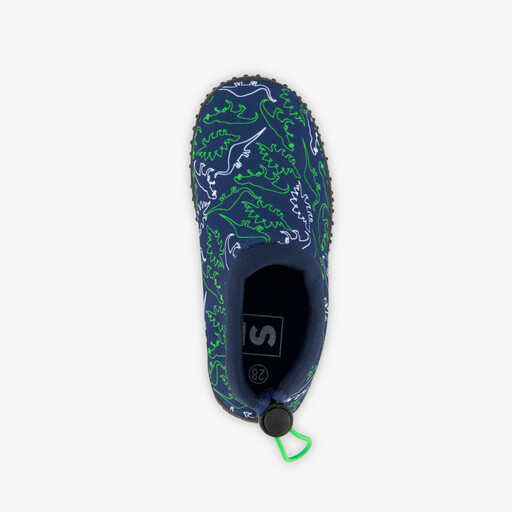 Kinder waterschoenen met dino print blauw