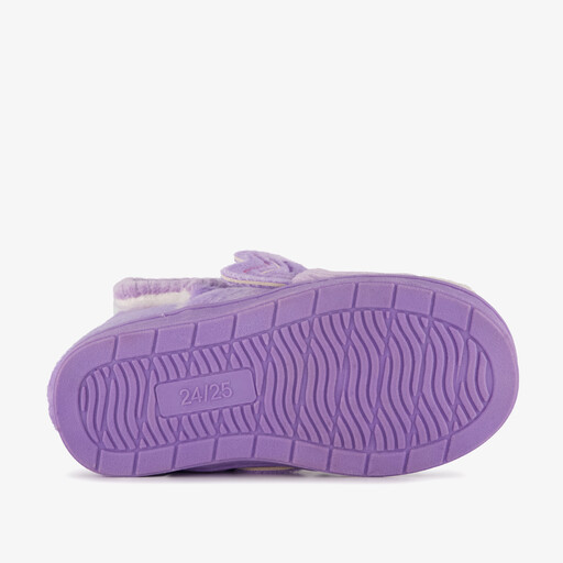 Unicorn pantoffels met antislipzool paars