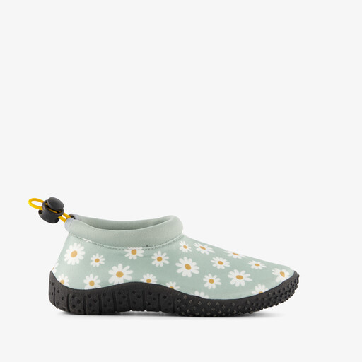 Kinder waterschoenen met madeliefjes mintgroen
