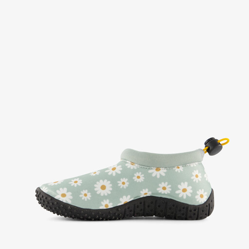 Kinder waterschoenen met madeliefjes mintgroen