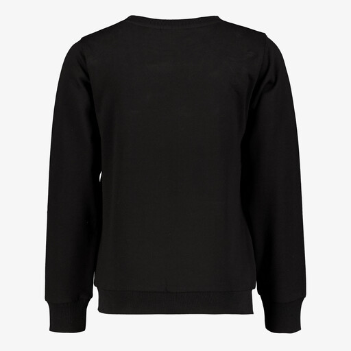 Meisjes sweater met strikjes zwart