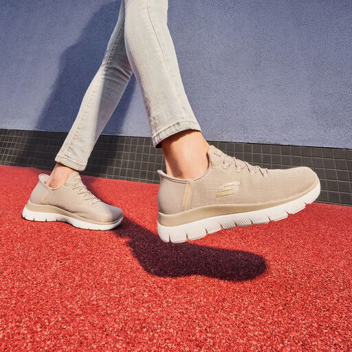 Slip-ins Summits dames sneakers beige