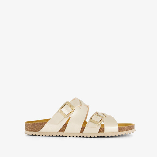 Dames slippers parelmoer